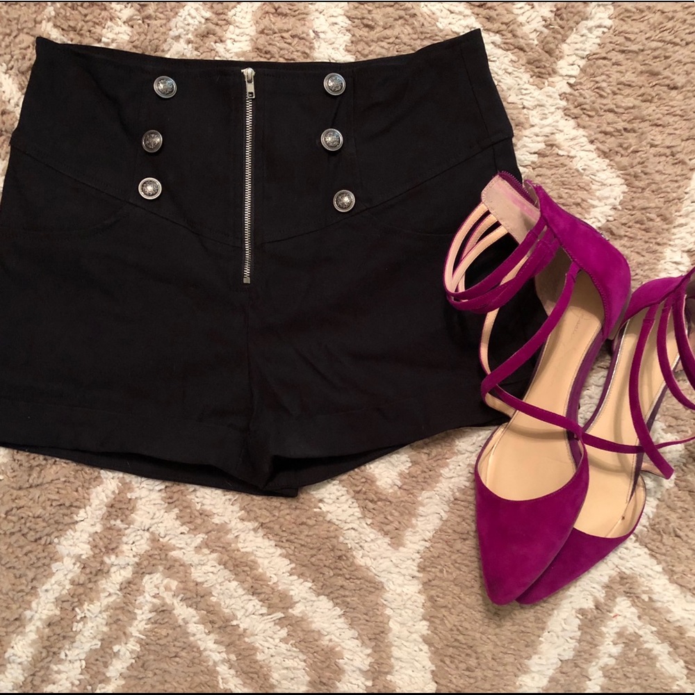 Papaya High Waist Shorts